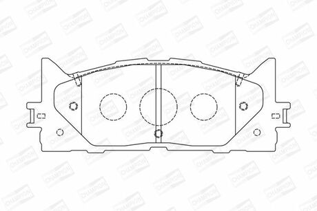 572651CH CHAMPION Колодки тормозные дисковые передні LEXUS ES (AVV6_, GSV6_, ASV6_) () CH