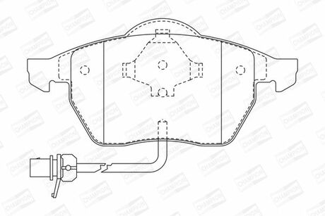 573022CH CHAMPION Гальмівні колодки передні Ford Galaxy / Seat Alhambra / VW Sharan