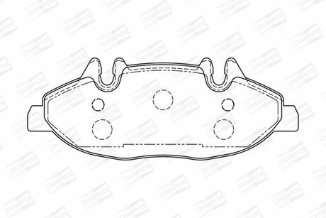 573221CH CHAMPION Комплект тормозных колодок, дисковый тормоз