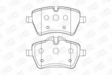 573234CH CHAMPION Колодки тормозные дисковые передние MINI MINI (R50, R53) 01-06, MINI (R56) 05-14