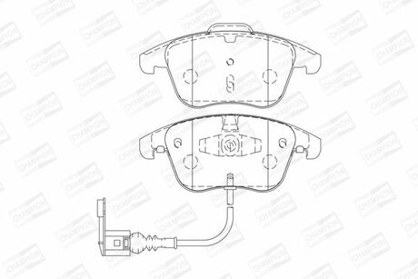 573246CH CHAMPION Колодки тормозные дисковые передние VW Tiguan all models (07-) () CHAMPI