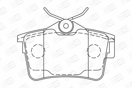 573289CH CHAMPION Гальмівні колодки задні Peugeot 308, Partner / Citroen Berlingo