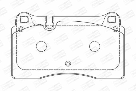 573296CH CHAMPION Гальмівні колодки передні VW Touareg / Seat Leon / Audi TT