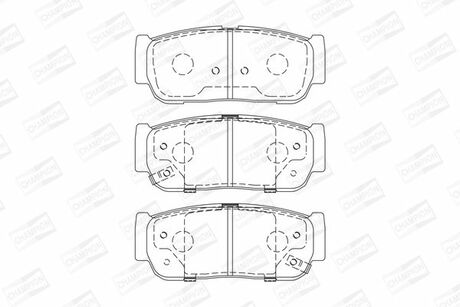573676CH CHAMPION Комплект тормозных колодок, дисковый тормоз