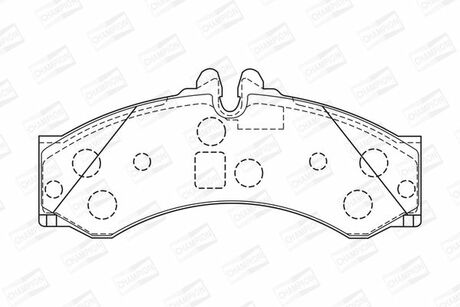 573731CH CHAMPION Гальмівні колодки передні/задні Mercedes Sprinter (903, 904, 909) / VW LT (1996->)