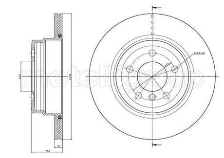 800-1025C CIFAM BMW Диск тормозной задн.X5 E70 07-,F15 13-,X6 E71 08-,F16 14-