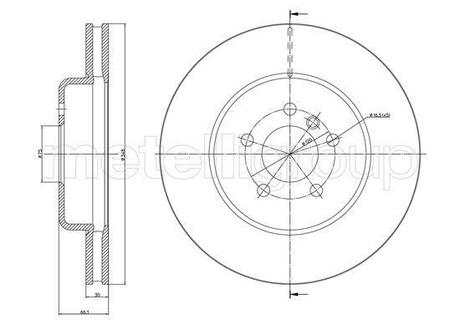 800-1268C CIFAM Гальмівний диск пер. /F06/F12/F13/F11/F10/F01/F02/F07 08-