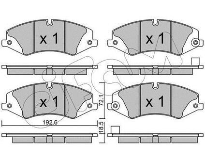 822-836-6 CIFAM Комплект тормозных колодок, дисковый тормоз