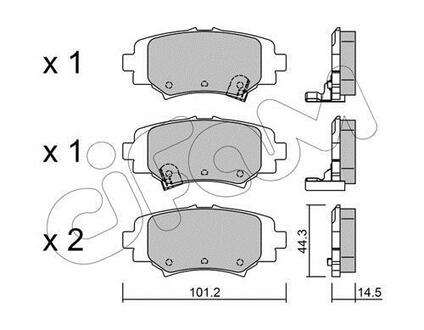 822-993-0 CIFAM MAZDA Тормозные колодки задн.Mazda 3 13-