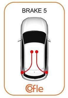 10.6546 COFLE Трос ручного гальма перед. Renault Twingo III 2014- COFLE 10.6546