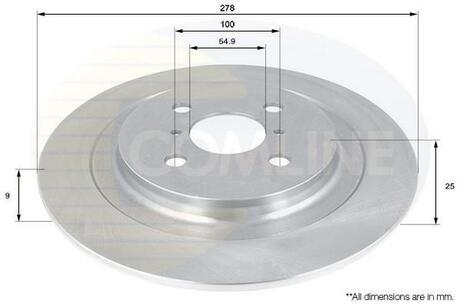 ADC01132 COMLINE Тормозной диск