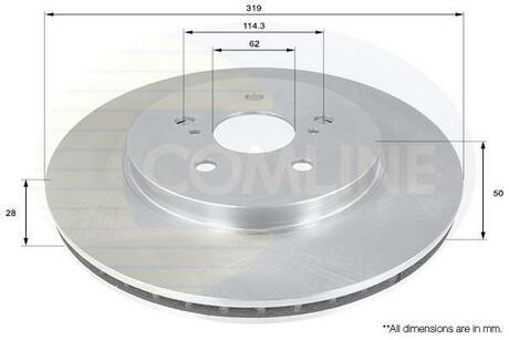 ADC01158V COMLINE Гальмівний диск