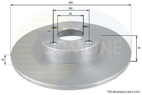 ADC0438 COMLINE Гальмівний диск