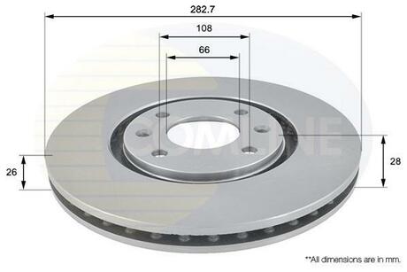ADC1509V COMLINE Тормозной диск
