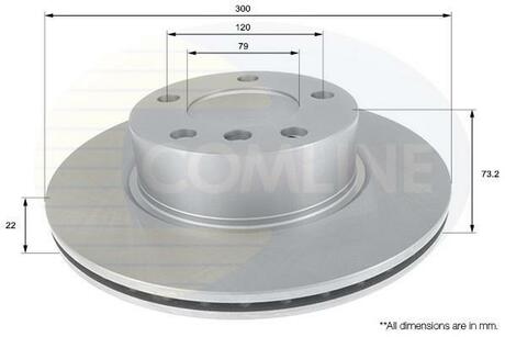 ADC1770V COMLINE Гальмівний диск