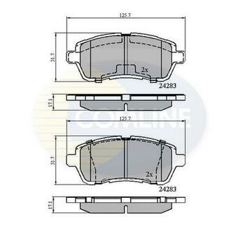 CBP01618 COMLINE Комплект тормозных колодок, дисковый тормоз