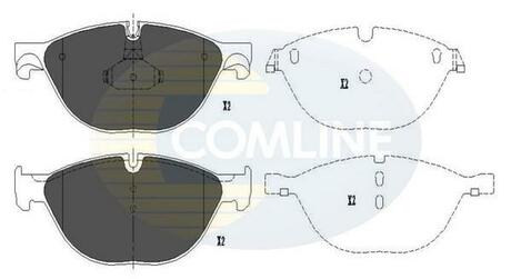 CBP06017 COMLINE Комплект тормозных колодок, дисковый тормоз