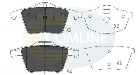 CBP06027 COMLINE Комплект тормозных колодок, дисковый тормоз