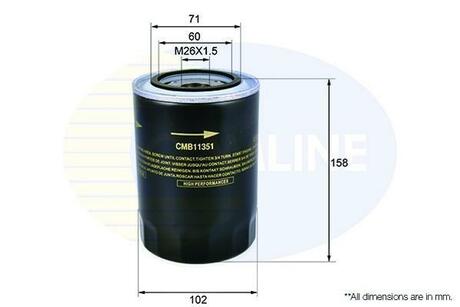 CMB11351 COMLINE Масляний фільтр