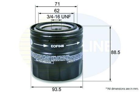 EOF046 COMLINE Масляний фільтр