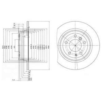 BG2431 Delphi Гальмівний диск