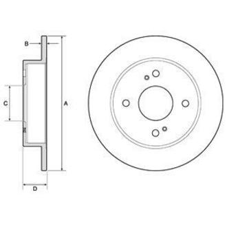 BG2634 Delphi Тормозной диск