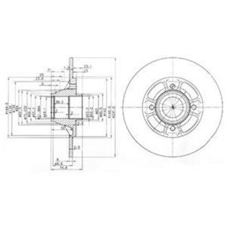 BG2638 Delphi Тормозной диск