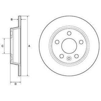 BG3026 Delphi Тормозной диск
