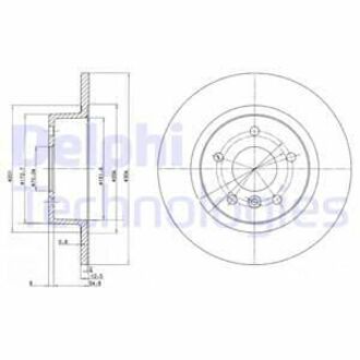 BG3227C Delphi тормозной диск