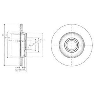 BG3416 Delphi Тормозной диск
