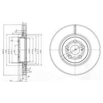 BG3914 Delphi Тормозной диск