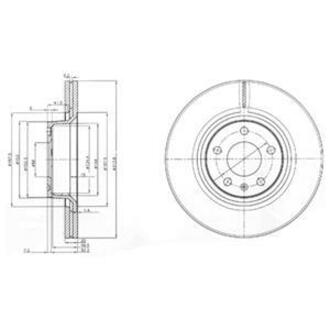 BG3942 Delphi Гальмівний диск