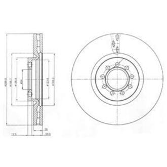 BG4101 Delphi Тормозной диск