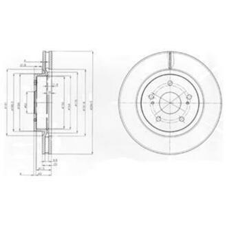 BG4131 Delphi Гальмівний диск