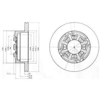BG4171 Delphi Тормозной диск