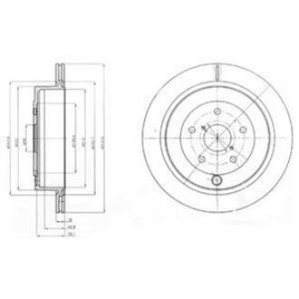 BG4267 Delphi SUBARU диск гальмівний задн.Tribeca 3.0/3.6 05-