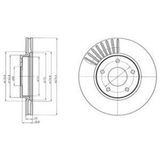 BG4282 Delphi Тормозной диск