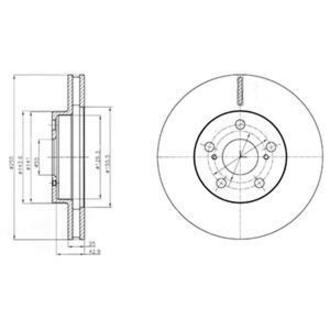 BG4290 Delphi Тормозной диск