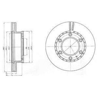 BG4297 Delphi диск гальм. передн. FORD BT-50