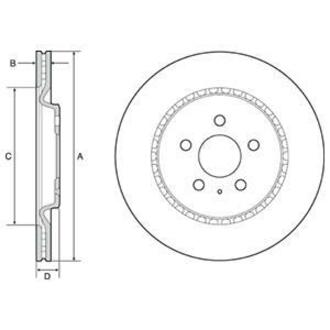BG4643C Delphi Тормозной диск
