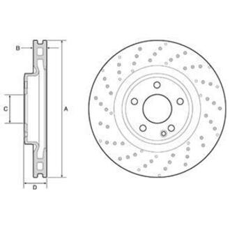 BG4658C Delphi Гальмівний диск