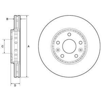 BG4815C Delphi Тормозной диск