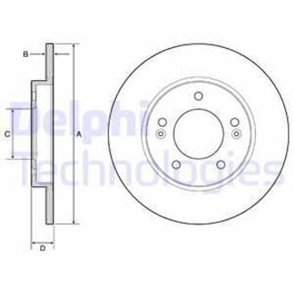 BG4949C Delphi Гальмівний диск