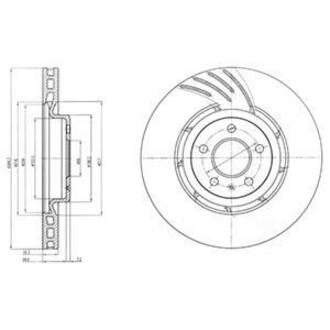 BG9052 Delphi Тормозной диск