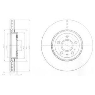 BG9068 Delphi Тормозной диск