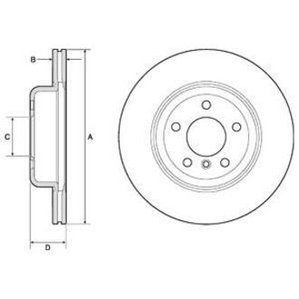 BG9129C Delphi Тормозной диск