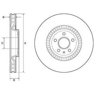 BG9171C Delphi Тормозной диск