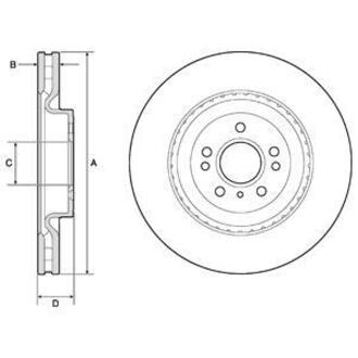 BG9175C Delphi Тормозной диск