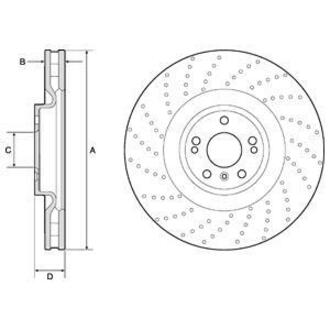 BG9185C Delphi Тормозной диск