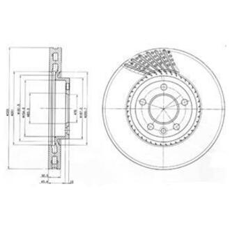 BG9892 Delphi Тормозной диск